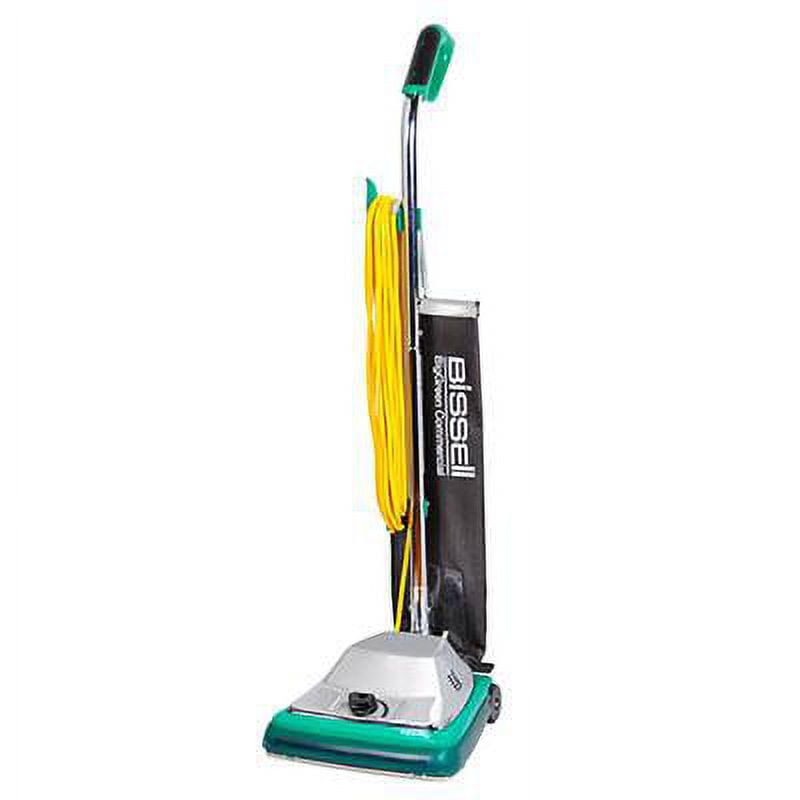 Bissell Green and Silver Commercial Upright Vacuum with Comfort Grip