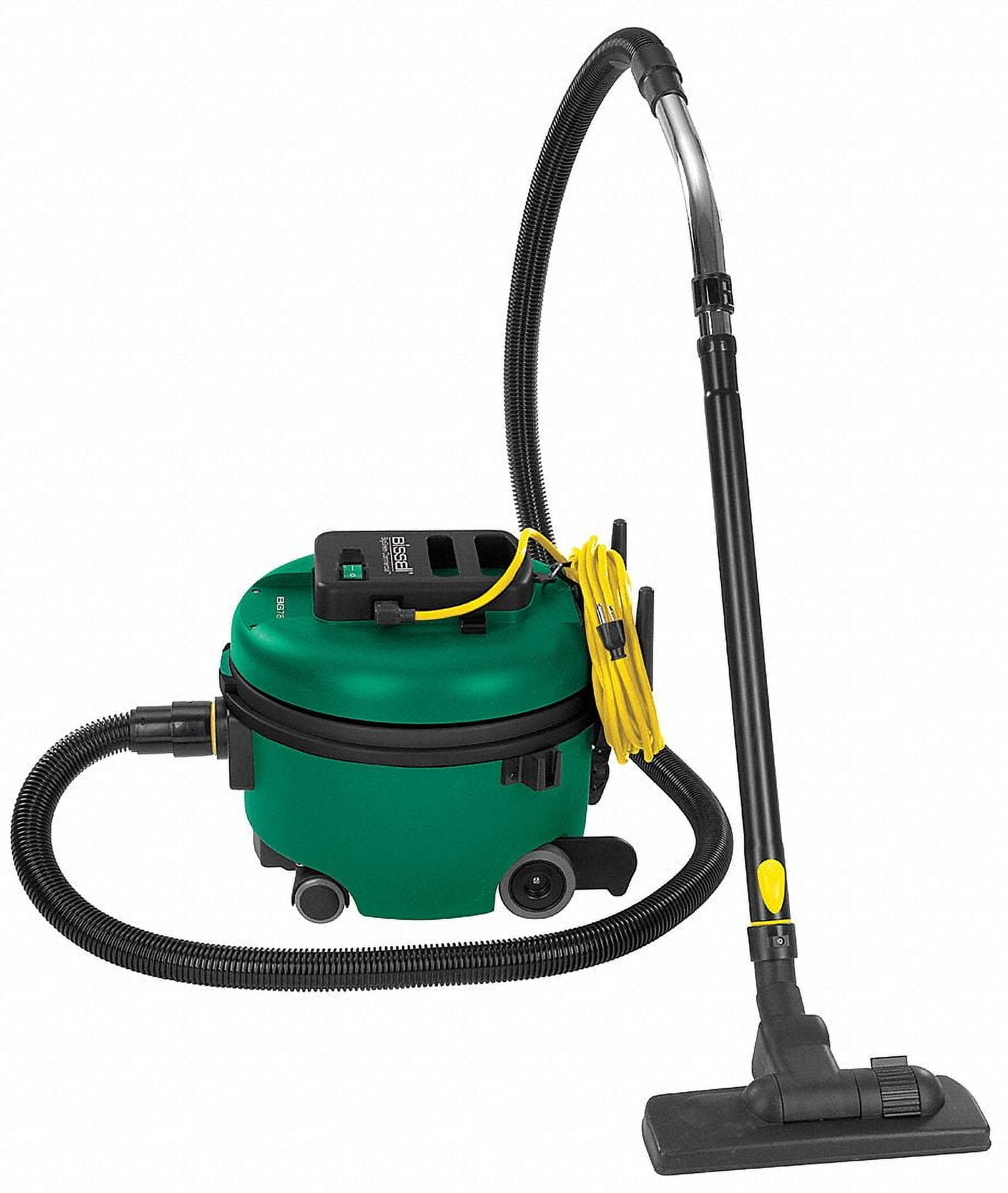 Green Metal Canister Vacuum Cleaner with HEPA Filter for Commercial Use