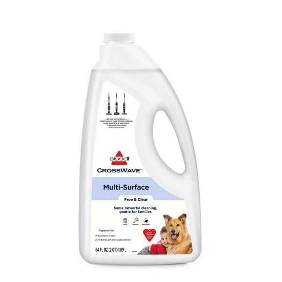 Bissell Free & Clear 64oz New Family Mess Rescue Multi-Surface Formula, 4309