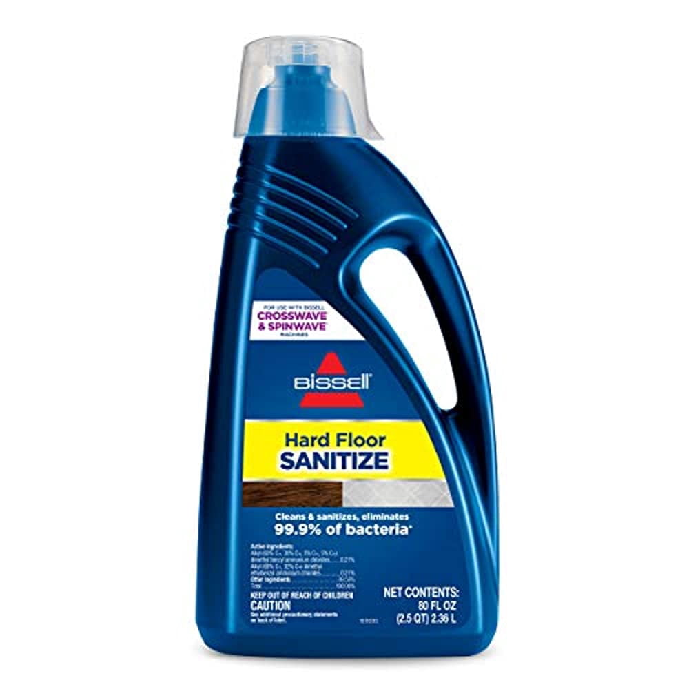 Bissell Hard Floor Sanitizer Solution, 80 oz, for CrossWave & SpinWave ...
