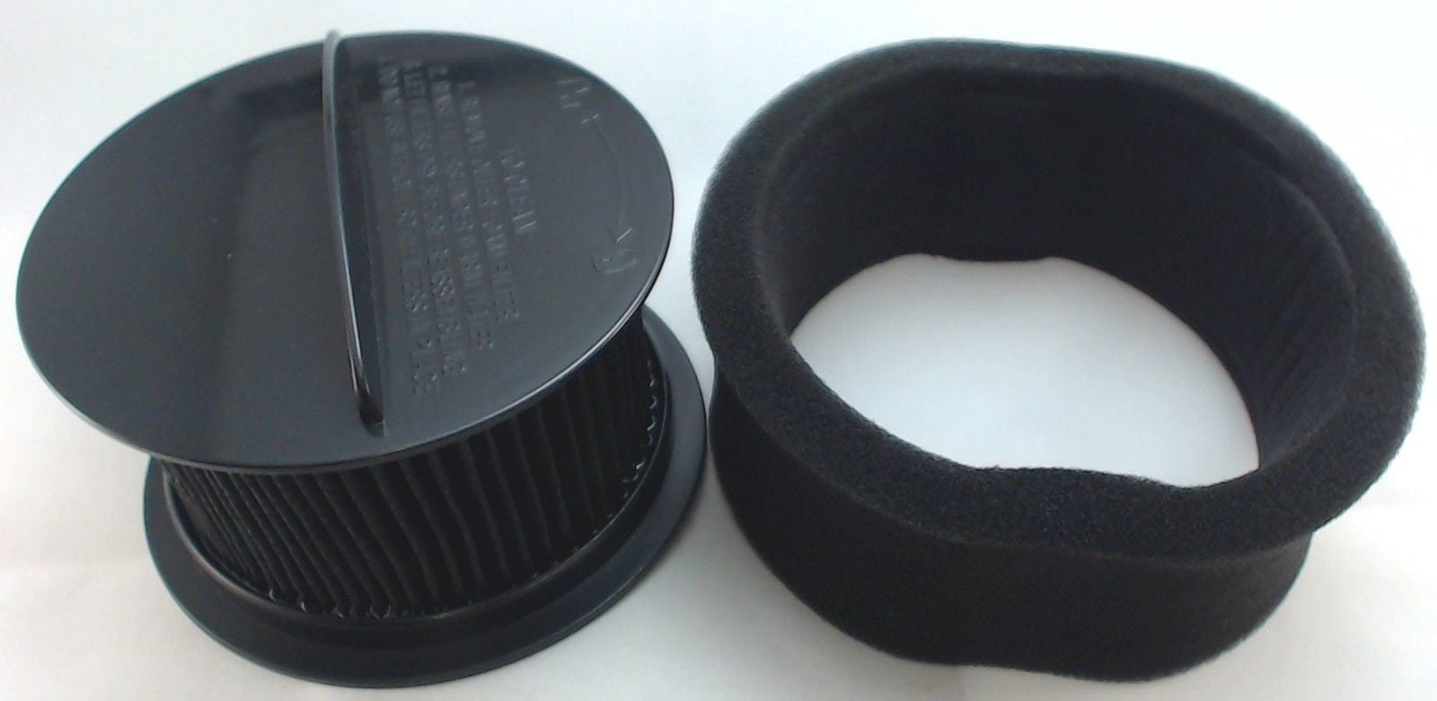 Black Vacuum Inner and Outer Filter Set