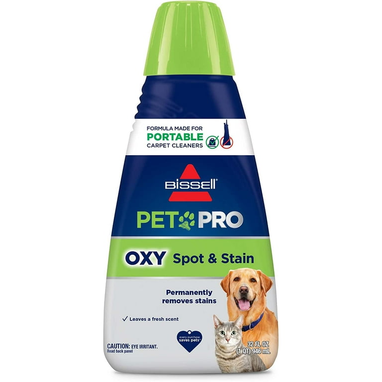 Bissell PET PRO OXY Spot & Stain Formula for Portable Carpet Cleaners 2034  
