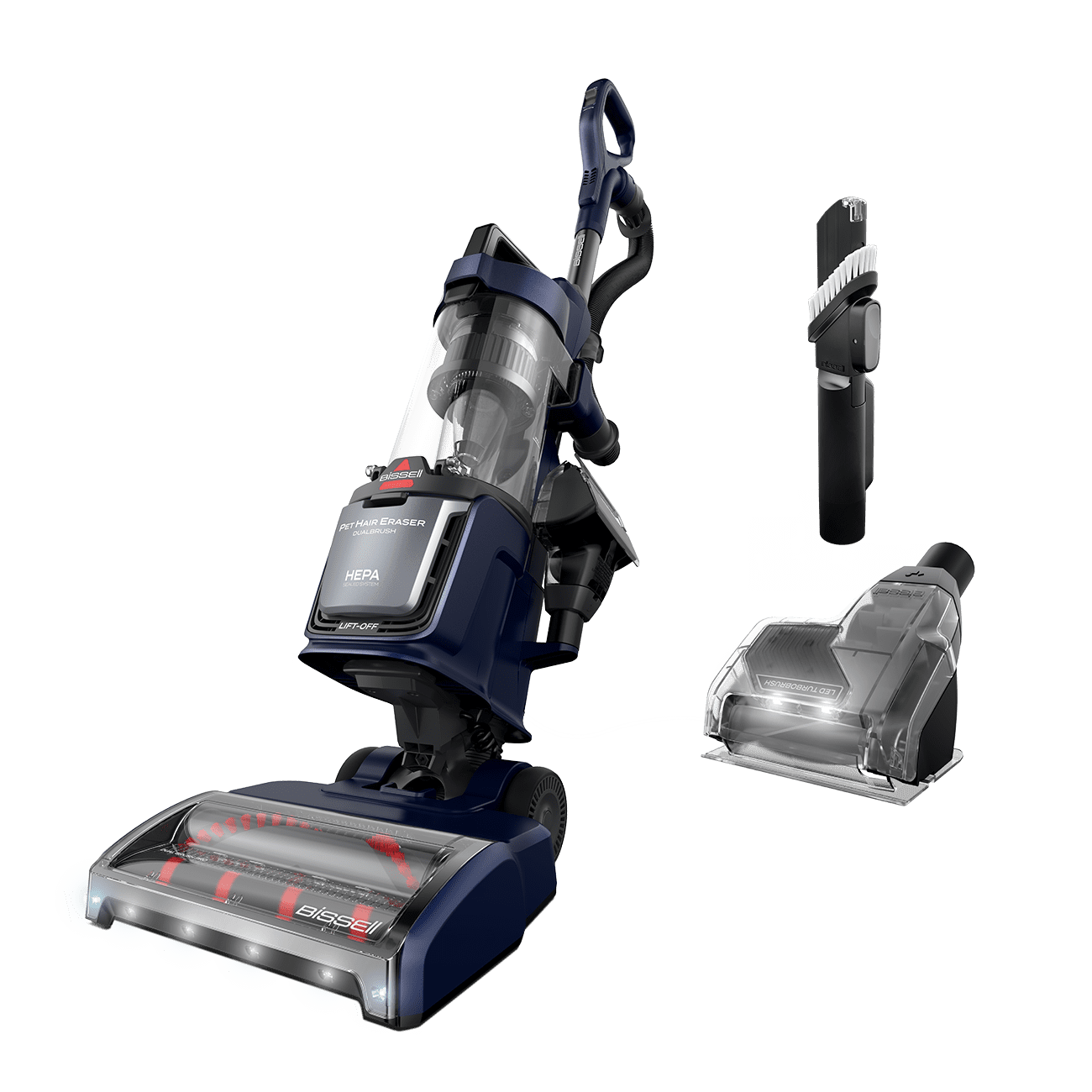 Bissell Pet Hair Eraser DualBrush Upright Vacuum with Two Brush Rolls ...