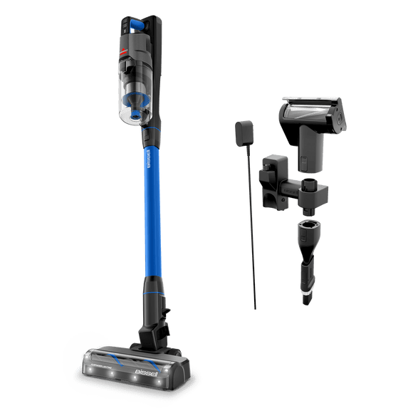 BISSELL PowerClean FurFinder 200W Self-Standing Cordless Stick Vacuum, Carpet, Area Rugs, Hard Floor, Upholstery, Removeable Battery, LED Headlights, HEPA, Up to 40 minute run time, Model 4026