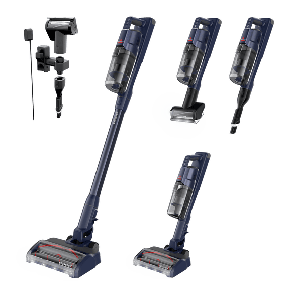 Bissell PowerClean DualBrush 280W Self-Standing Cordless Vacuum, DualBrush & AutoAdapt Tech, Self-Cleaning Brush Roll, Strong Suction, Removeable Battery, Upholstery Tool & Bright Headlights, 4196K