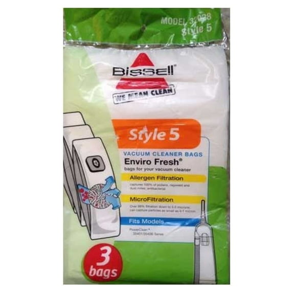 Bissell Style 5 Vacuum Cleaner Bags 3 pack