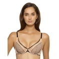 thumbnail image 1 of Bissette Unlined Plunge Underwire Bra (Nude, 34DDD), 1 of 2
