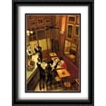 thumbnail image 1 of Bistro 2x Matted 28x36 Large Black Ornate Framed Art Print by Jaurez Machado, 1 of 2