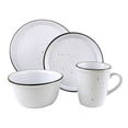 thumbnail image 1 of Bistro Black Rim Stoneware 16 Piece Dinnerware Set, Service For 4, 1 of 2