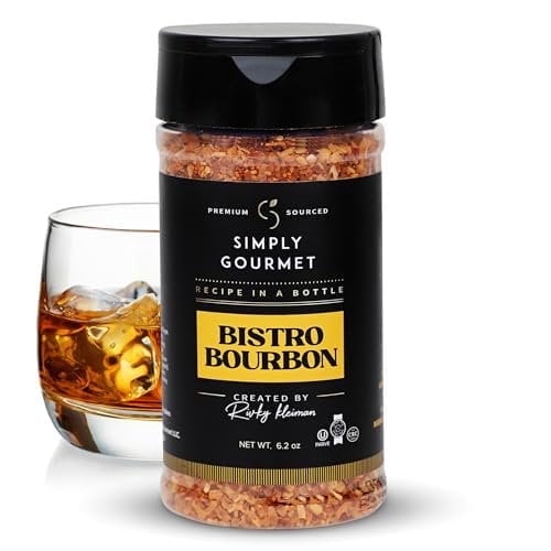 Bistro Bourbon Spice 6.2oz Recipe in a Bottle Premium Blend Spice for Gourmet Cooking No-Addition Needed, Versatile Culinary Season Simply Gourmet by Rivky Kleiman