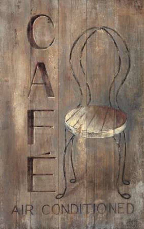 Bistro Chair Canvas Art - Arnie Fisk (12 x 18)