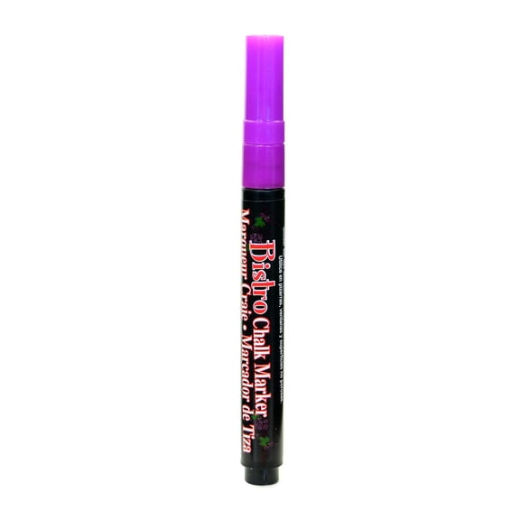 Bistro Chalk Markers fluorescent violet, fine point (pack of 6)