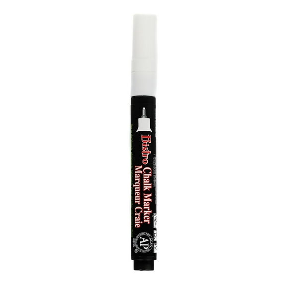 Bistro Chalk Markers white, extra fine tip (pack of 12)