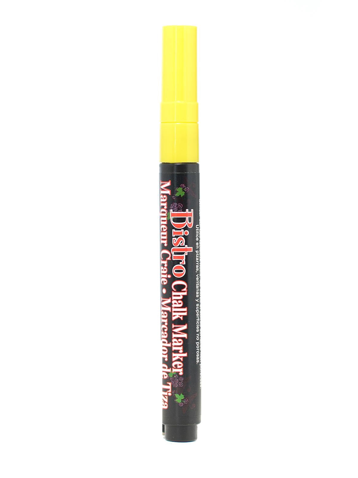 Bistro Chalk Markers yellow, fine point (pack of 12)