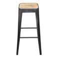 thumbnail image 1 of Bistro Counter Stool-Color:Black,Finish:Painted,Style:Mid-century modern, 1 of 3