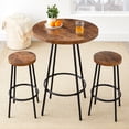 Bistro Dining Set 3 Piece, Modern Round Counter Height Pub Table ...