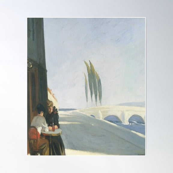 Bistro-Edward Hopper Poster, 24x36 UNFRAMED