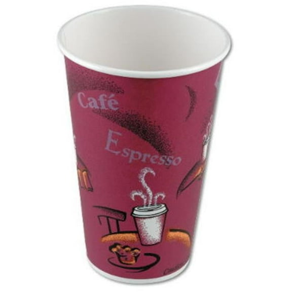 Bistro Paper Hot Cup 16 Oz 16oz