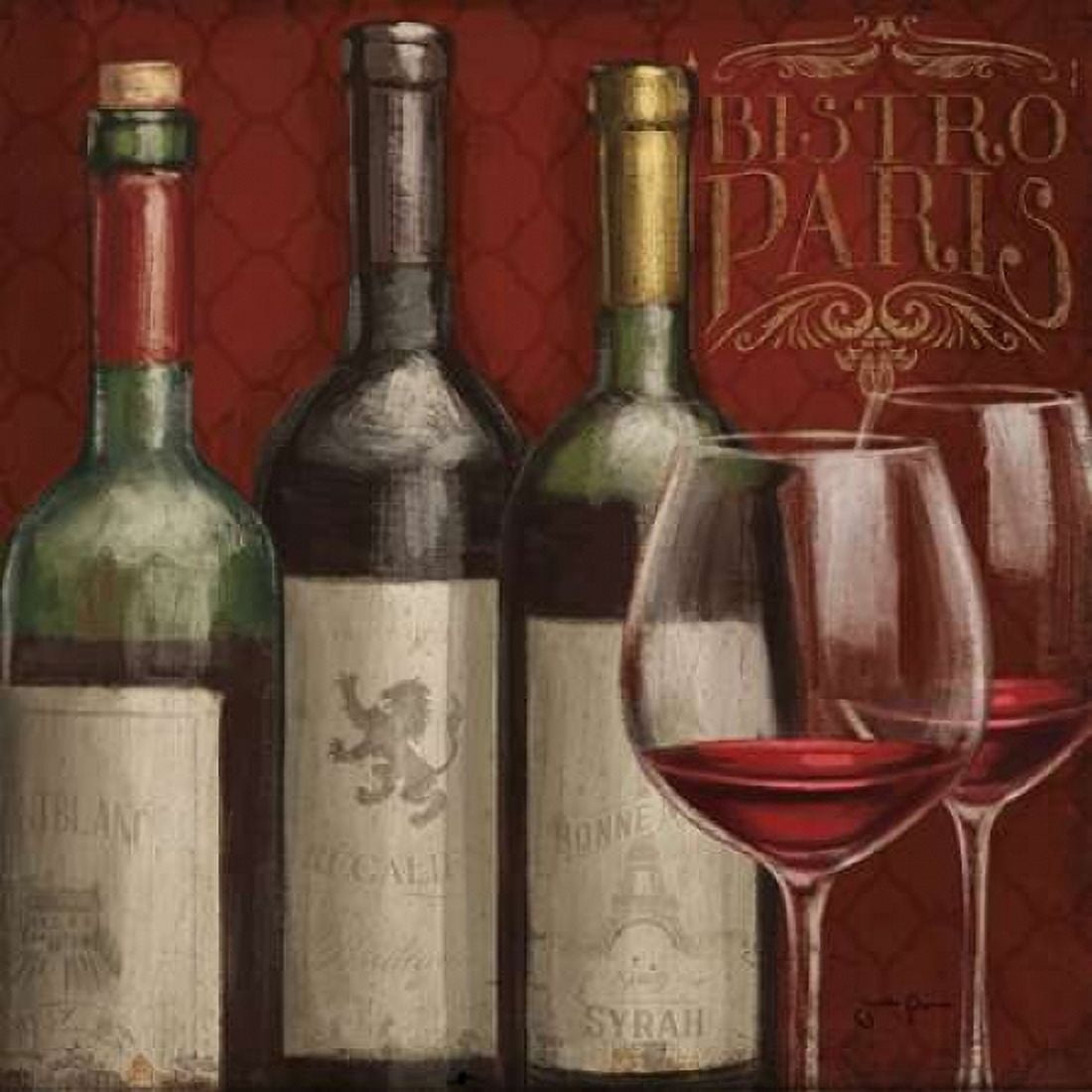 Bistro Paris III Canvas Art - Janelle Penner (24 x 24)