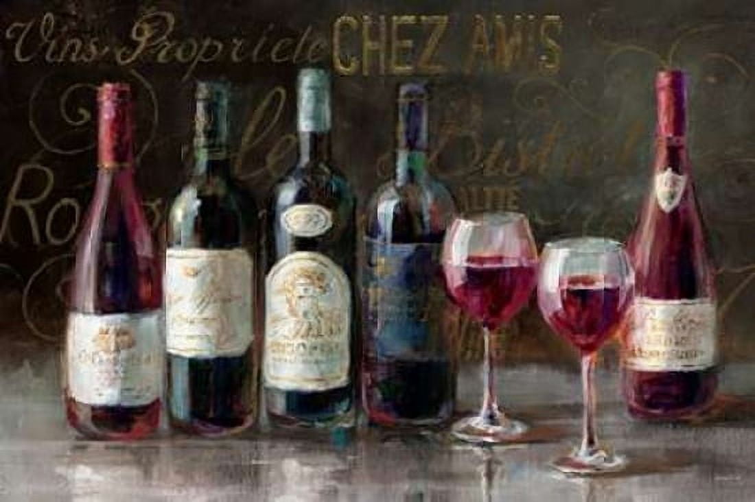 Bistro Reds v2 Canvas Art - Danhui Nai (24 x 36)