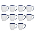 thumbnail image 1 of Bistro Style Large Coffee Mugs 16 oz. Set of 10, Bulk Pack - Perfect for Coffee, Tea, Espresso, Hot Cocoa, Other Beverages - Cobalt Blue, 1 of 3