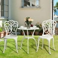 Bistro Table and Chairs Outdoor Outdoor Patio Set Butterfly Pattern