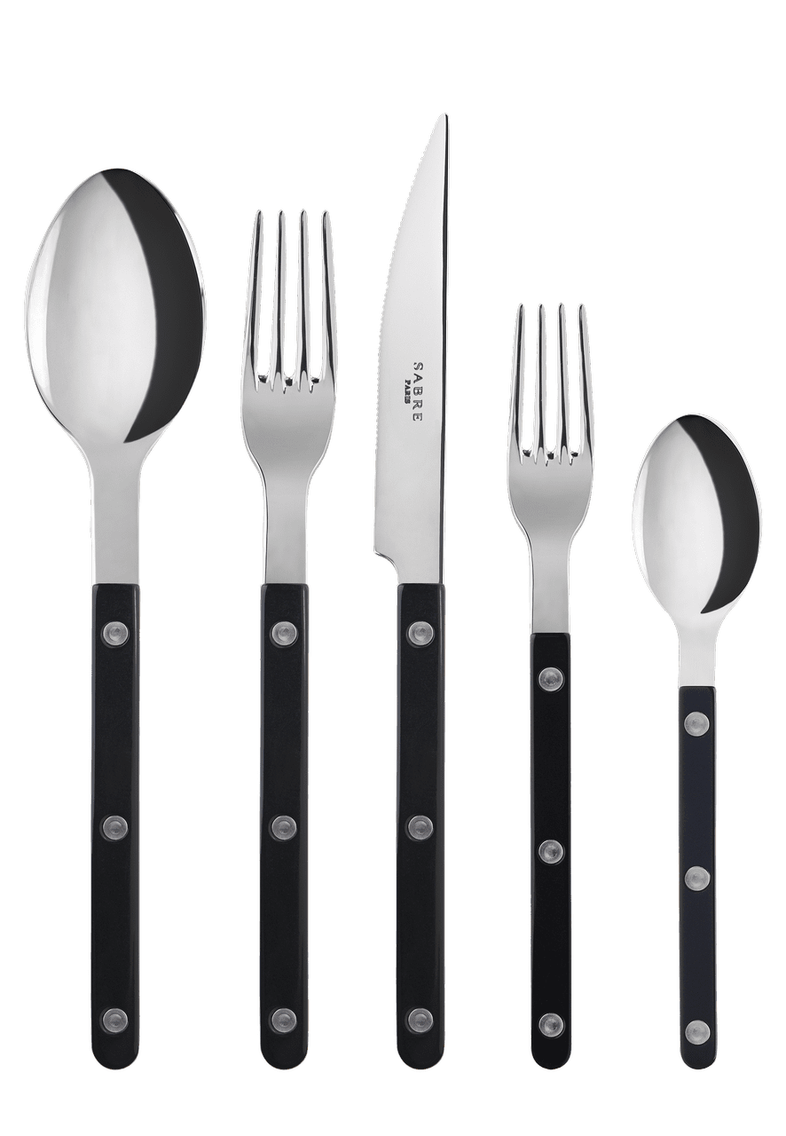 Bistrot Solid 5 - Piece Stainless Steel Flatware Set, Service for 1
