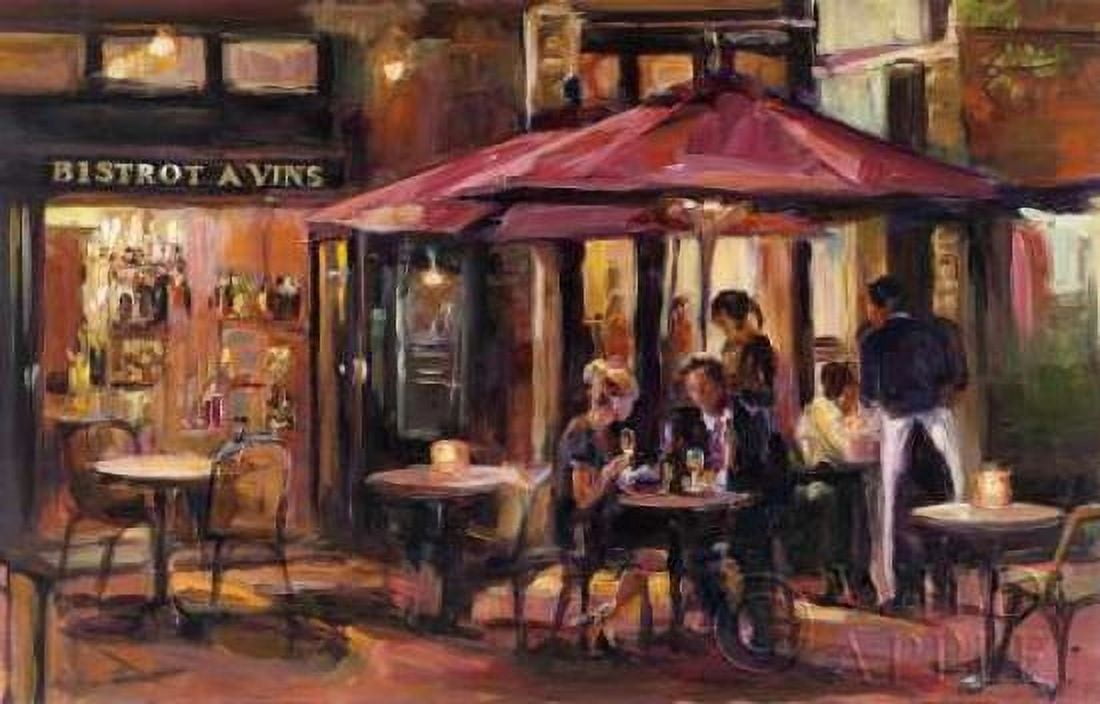 Bistrot A Vins Canvas Art - Marilyn Hageman (24 x 36)