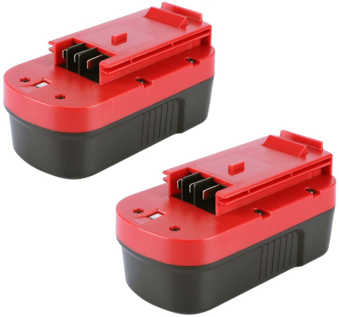 2 Packs Hpb18 Battery 6.0Ah Lithium-Ion Replacement for Black and Decker 18V Battery HPB18-OPE Fsb18 Cordless Power Tools 244760-00 A1718 Firestorm