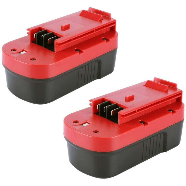 2Pack 3.6Ah HPB18 Ni-Mh Replacement Battery for Black and Decker 18V Battery  HPB18 HPB18-OPE Compatible with Black Decker Battery 18 Volt Tools A1718  FS18FL Firestorm Cordless Power Tool (Black) 