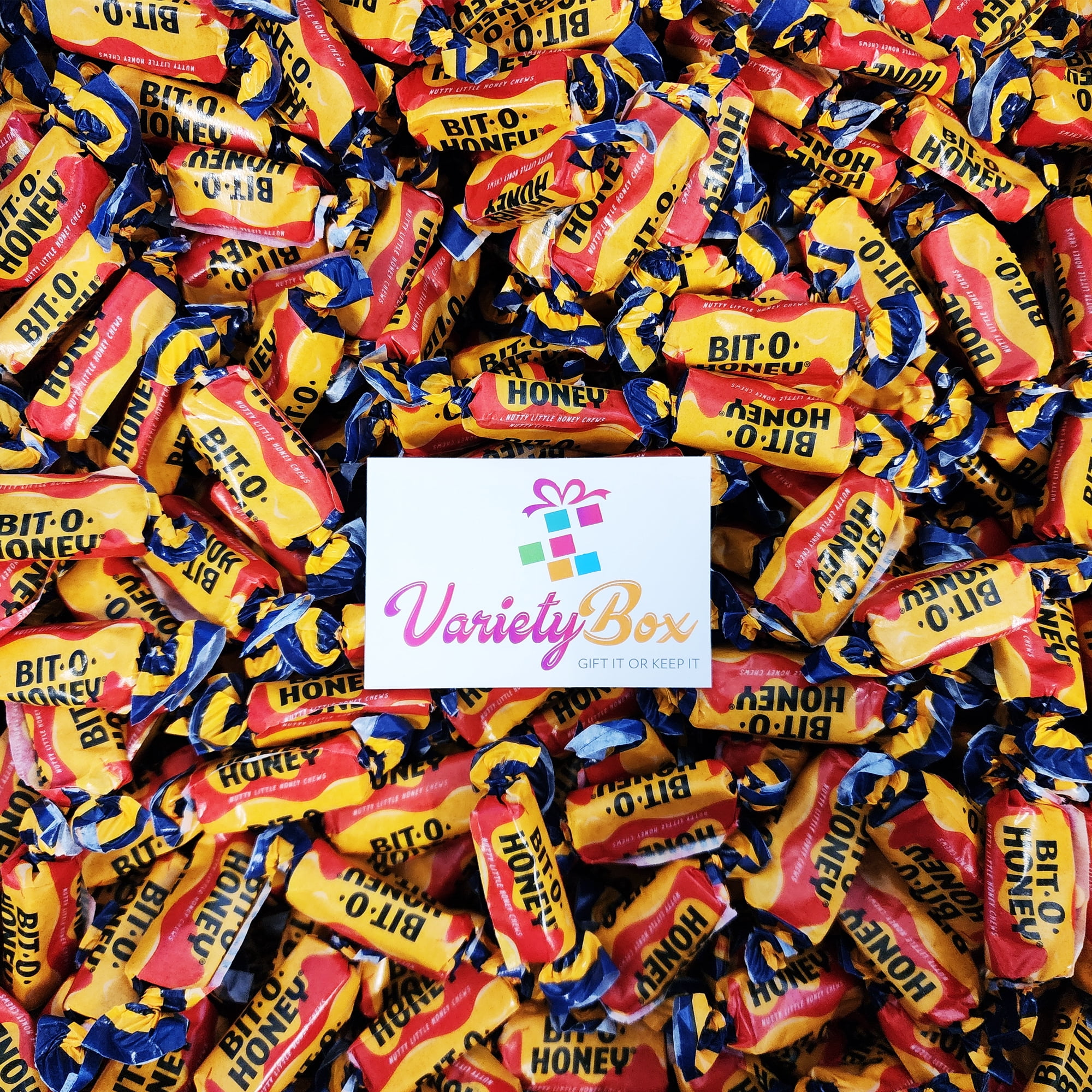 Bit-O-Honey Candy, 2 Pound Bag, Individually Wrapped Candy, Honey Taffy ...