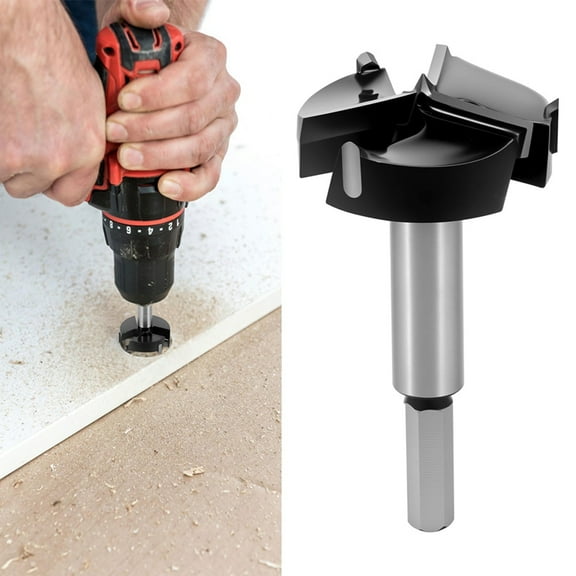 Bit for Woodworking, Triple Flute Carbide Tipped Wood Drill Bits, Auger Opener Round Shank Drilling Cutting Tool