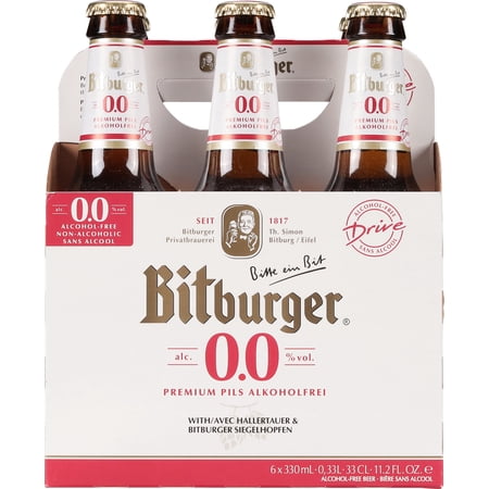Bitburger Beer 6 - 11.2 fl oz Bottles