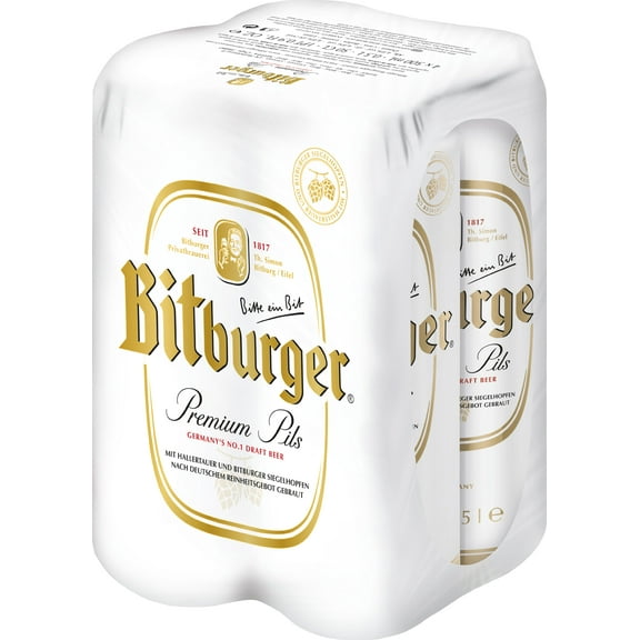 Bitburger Pils 4pk 16.9oz cans