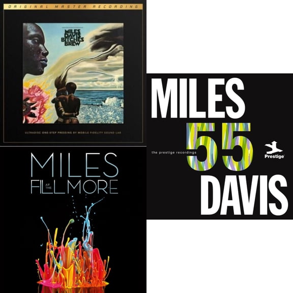 Bitches Brew (2LP/180G/33 1/3RPM Audiophile Supervinyl Ultradisc One-Step/Original Masters/Limited & Miles At The Fillmore (Bootleg Series 3) (6LP) & Miles 55: The Prestige Recordings (180G/3LP)