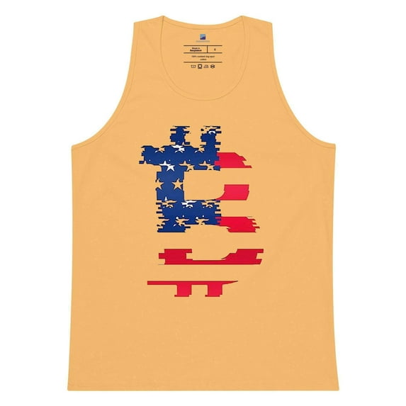 Bitcoin American Flag Tank Top