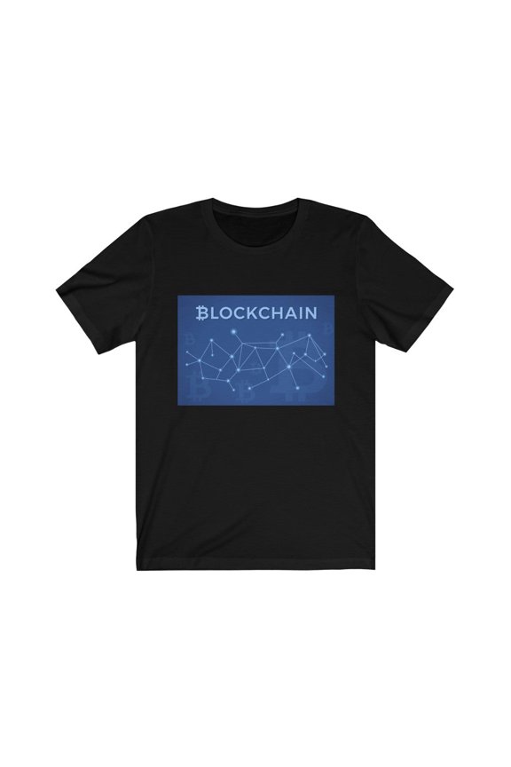 Bitcoin Blue Shirt BTC Crypto Trader HODL
