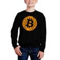 thumbnail image 1 of Bitcoin - Boy's Word Art Crewneck Sweatshirt, 1 of 3
