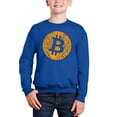 thumbnail image 1 of Bitcoin - Boy's Word Art Crewneck Sweatshirt, 1 of 3