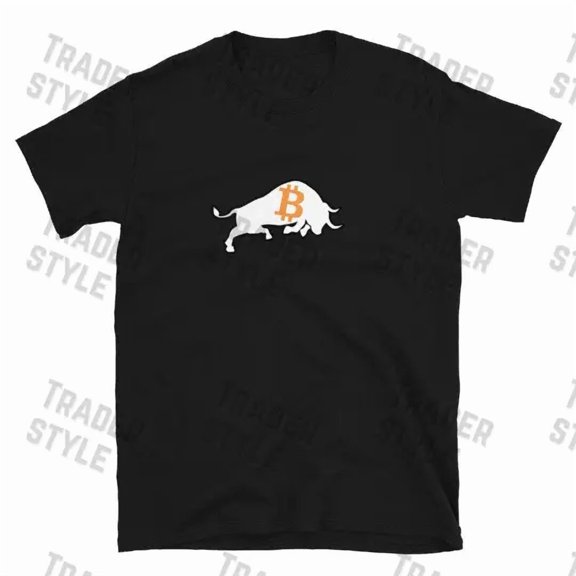 Bitcoin Bull T-Shirt crypto trader gift graphic tee | eBay