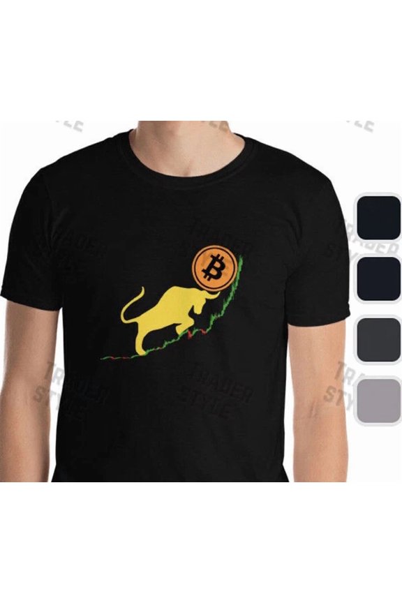 Bitcoin Bull Trend T-shirt BTC Distressed crypto trader gift | eBay
