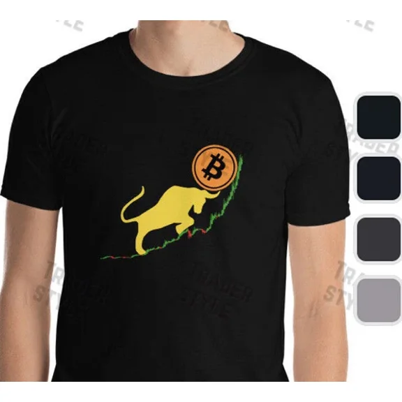 Bitcoin Bull Trend T-shirt BTC Distressed crypto trader gift | eBay