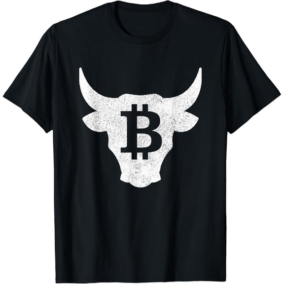 Bitcoin Bull Vintage Logo HODL Investor Trader BTC Gift T-Shirt mens t shirt，black，women，funny，misfits，men，journey