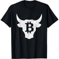 thumbnail image 1 of Bitcoin Bull Vintage Logo HODL Investor Trader BTC Gift T-Shirt, 1 of 4