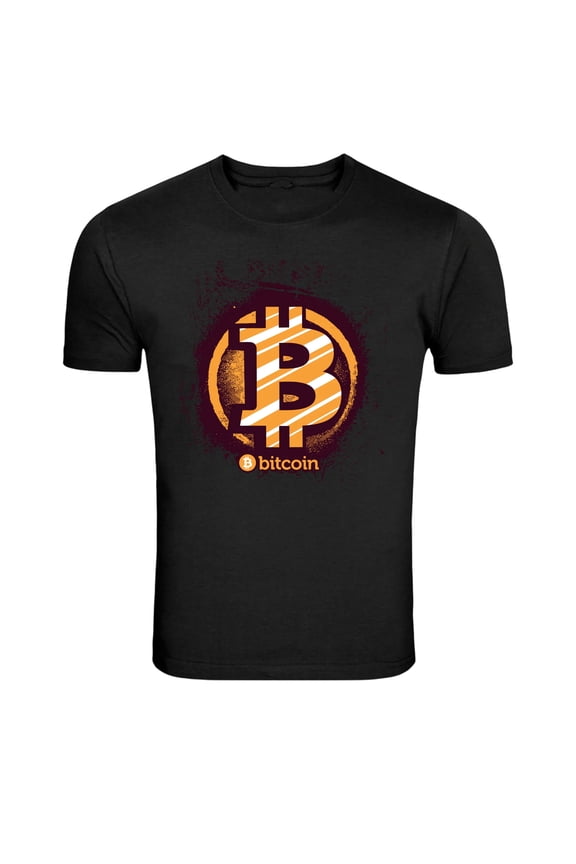 Bitcoin Crypto Currency Symbol Graphic T-Shirt
