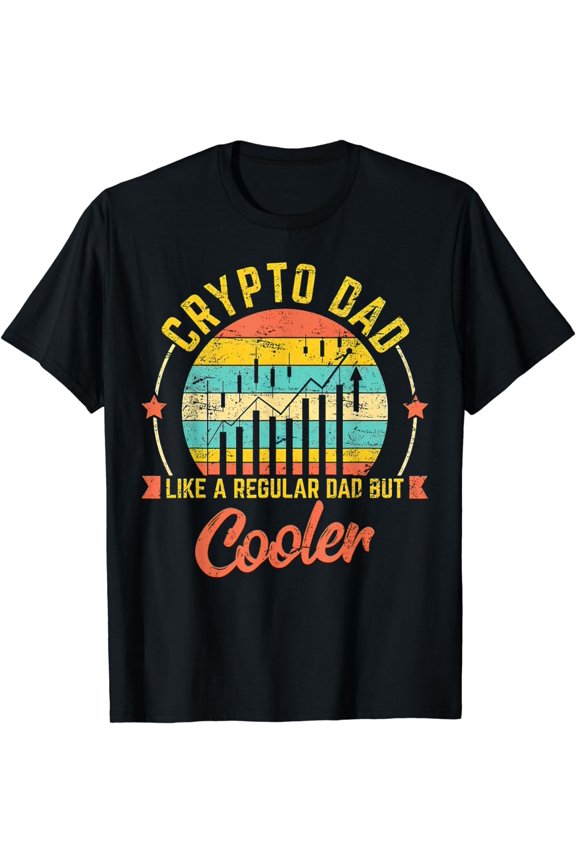 Bitcoin Crypto Dad Shirt | Like A Regular Dad T-Shirt