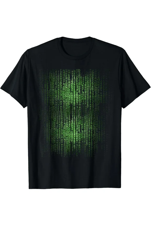 Bitcoin Cryptocurrency BTC Blockchain Matrix Tech Geek Nerd New Unisex T-Shirt H49579, up to size 5XL