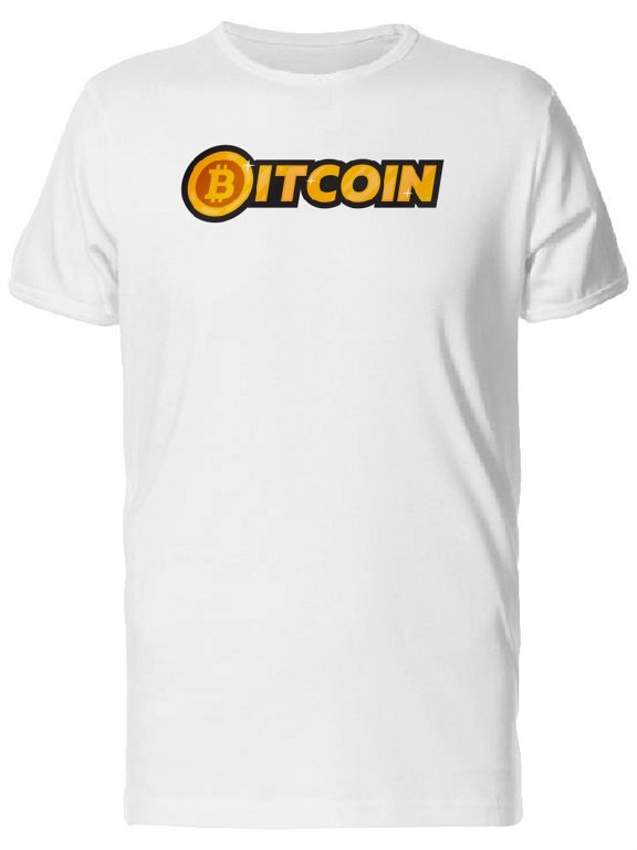 Bitcoin Digital Money Logo T-Shirt Men -Image by Shutterstock, Male 4X-Large