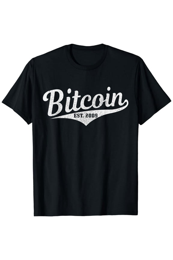 Bitcoin Est. 2009 BTC Crypto Currency Trader Investor Gift T-Shirt