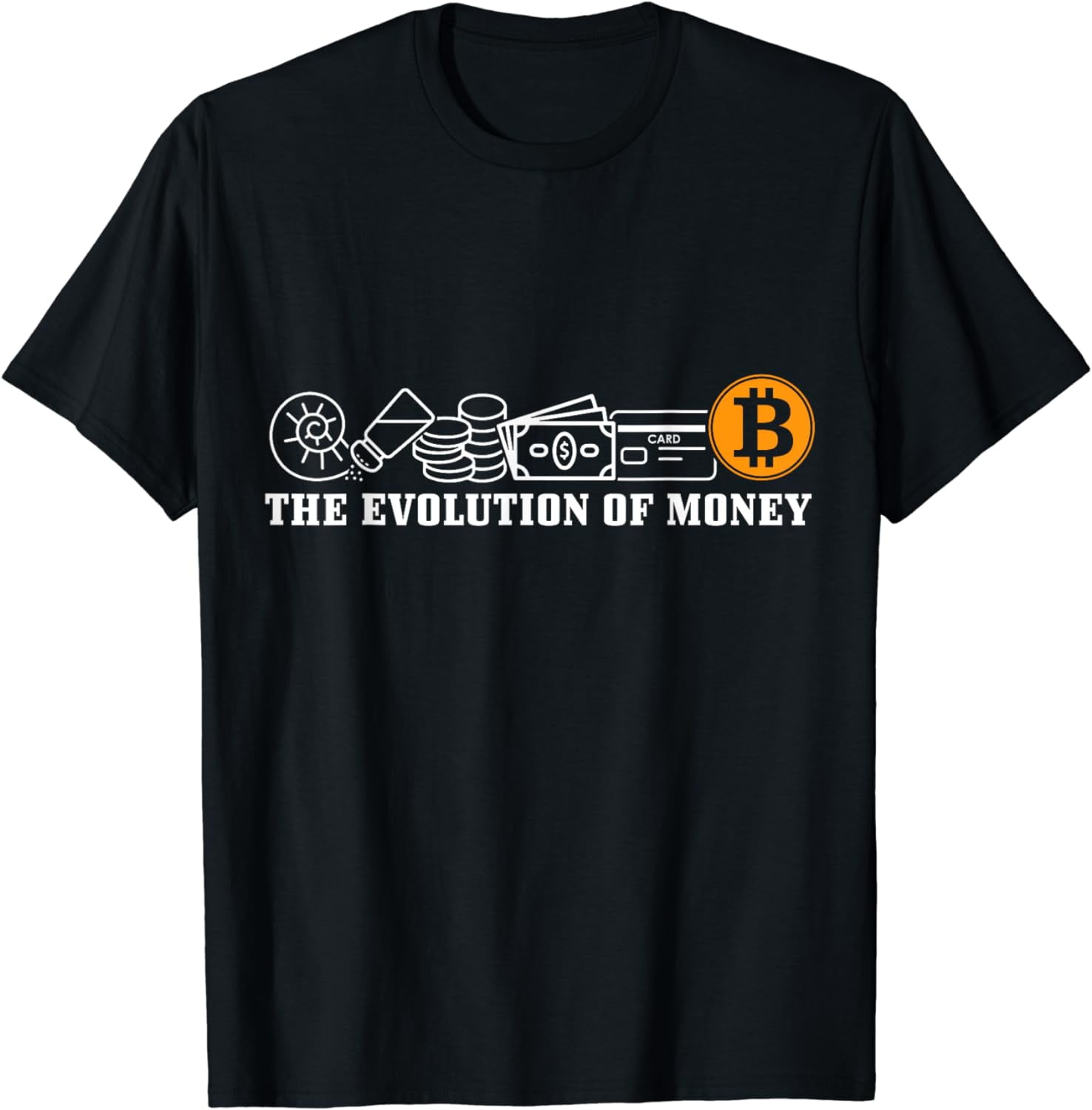 Bitcoin Evolution of Money Crypto Trader BTC Investor T-Shirt - Walmart.com